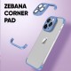 Apple - iPhone 11 Pro Max Zebana Corner Pad (Kamera ve Köşe Koruyucu) - Sierra Mavisi