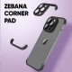 كاميرا Apple iPhone 12 Pro Zebana Corner Pad وواقي الزوايا باللون الأسود