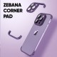 كاميرا Apple iPhone 12 Pro Zebana Corner Pad وواقي الزوايا باللون الأرجواني الداكن