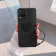 جراب سيليكون لهاتف Vivo Y33s Love Heart باللون الأسود