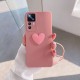 حافظة هاتف Xiaomi Mi 12T Zebana Heart Love من السيليكون باللون الذهبي الوردي