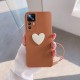 حافظة هاتف Xiaomi Mi 12T Love Heart من السيليكون باللون البني