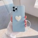 Apple - iPhone 11 Pro Max Zebana Kalpli Love Silikon Kılıf - Açık Mavi