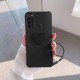 جراب هاتف Xiaomi Redmi Note 8 مصنوع من السيليكون مع قلب حيوان أسود