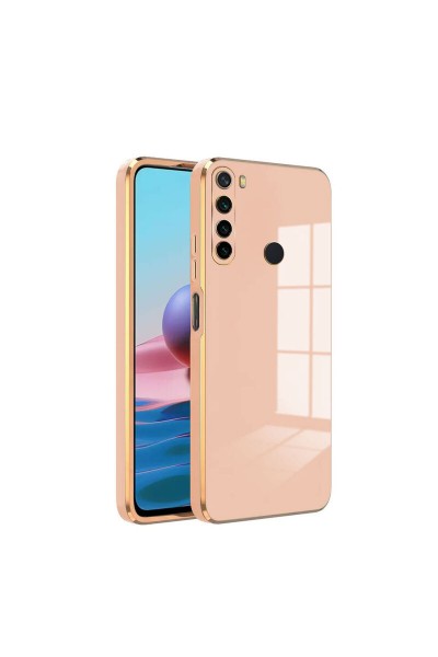 حافظة هاتف Xiaomi Redmi Note 8 Zebana من السيليكون باللون الذهبي الوردي