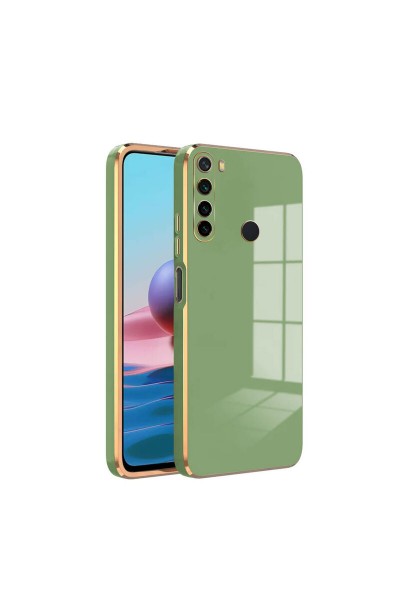 جراب هاتف Xiaomi Redmi Note 8 Zebana ذهبي من السيليكون باللون الأخضر الفاتح