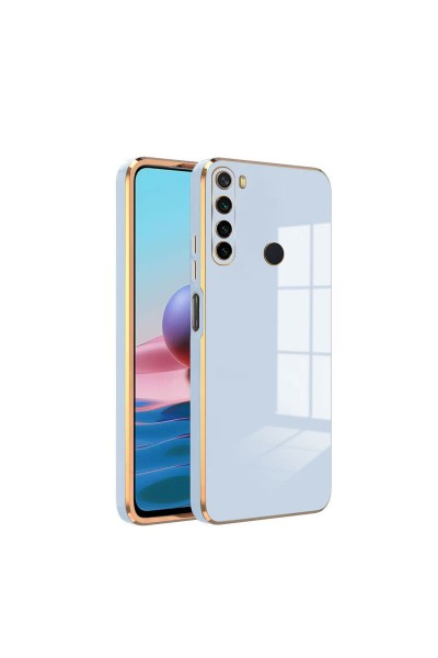 جراب هاتف Xiaomi Redmi Note 8 Zebana ذهبي من السيليكون باللون الأزرق الفاتح