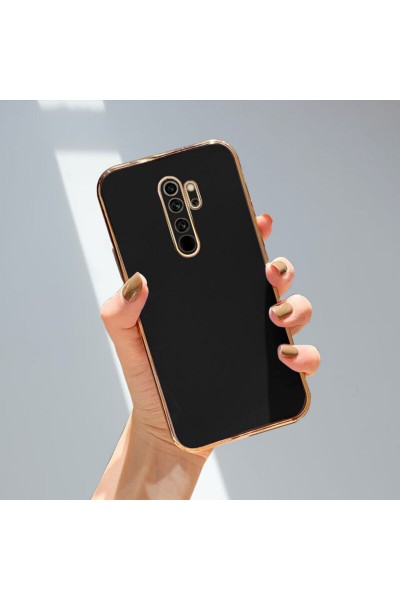 جراب هاتف Xiaomi Redmi Note 8 Pro Zebana ذهبي من السيليكون باللون الأسود