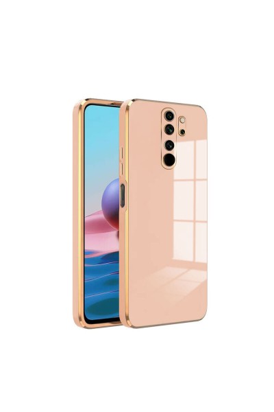 حافظة هاتف Xiaomi Redmi Note 8 Pro Zebana من السيليكون باللون الذهبي الوردي