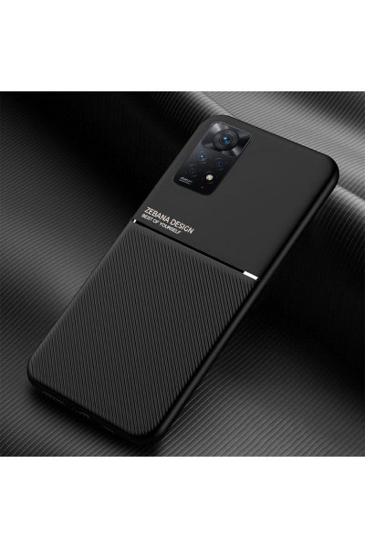 حافظة هاتف Xiaomi Redmi Note 11 Pro Zebana Design من السيليكون باللون الأسود