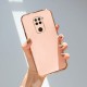 Xiaomi - Redmi Note 9 Zebana Golden Silikon Kılıf - Rose Gold