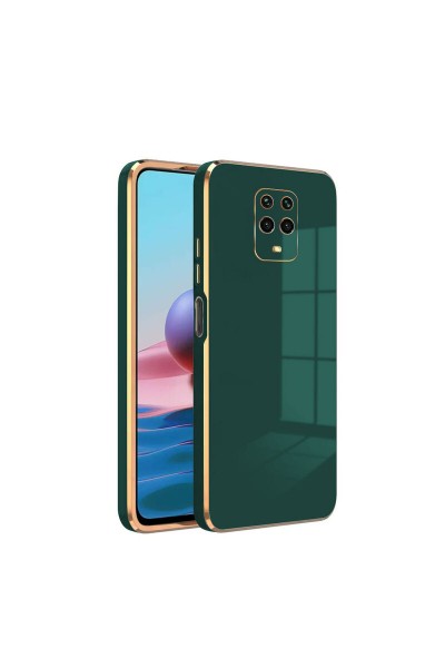 Xiaomi - Redmi Note 9S Zebana Golden Silikon Kılıf - Yeşil