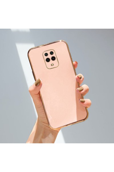 حافظة هاتف Xiaomi Redmi Note 9S Zebana ذهبية من السيليكون باللون الذهبي الوردي