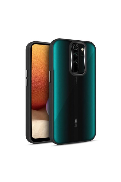 غطاء حماية من السيليكون لهاتف Xiaomi Redmi Note 8 Pro، أسود