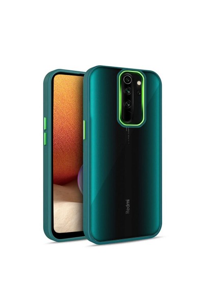 غطاء حماية من السيليكون لهاتف Xiaomi Redmi Note 8 Pro، أخضر