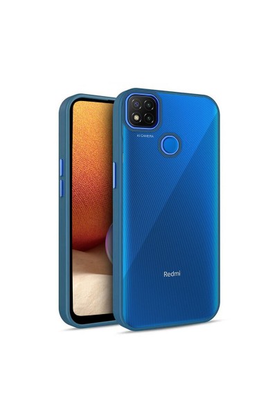 غطاء حماية من السيليكون لهاتف Xiaomi Redmi 9C، أزرق داكن