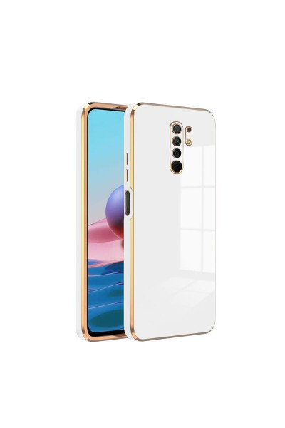 جراب هاتف Xiaomi Redmi 9 Zebana ذهبي من السيليكون باللون الأزرق البترولي