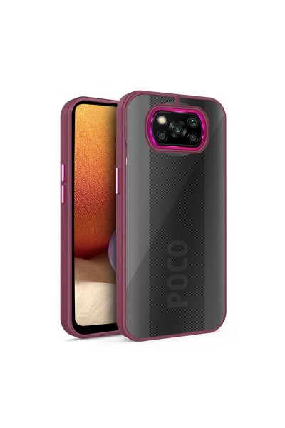 غطاء حماية من السيليكون لهاتف Xiaomi Poco X3 NFC Guard، ذهبي وردي