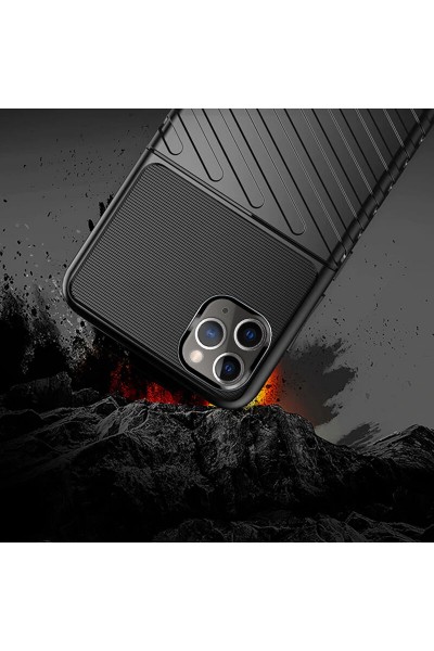 Apple - iPhone 11 Pro Max Zebana Bland Silikon Kılıf - Siyah