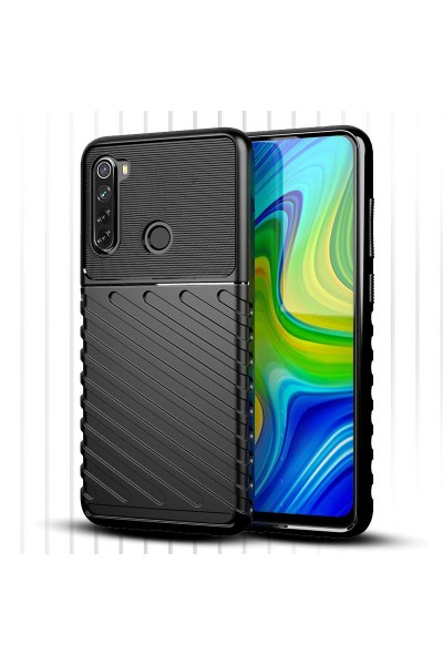 حافظة سيليكون لهاتف Xiaomi Redmi Note 8 Zebana Bland باللون الأسود