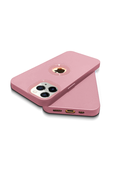 Apple - iPhone 11 Pro Max Zebana Candy Silikon Kılıf - Rose Gold