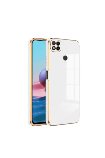 جراب هاتف Xiaomi Redmi 9C Zebana ذهبي من السيليكون باللون الأسود