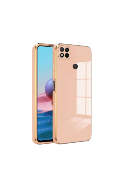 حافظة هاتف Xiaomi Redmi 9C Zebana ذهبية من السيليكون باللون الذهبي الوردي