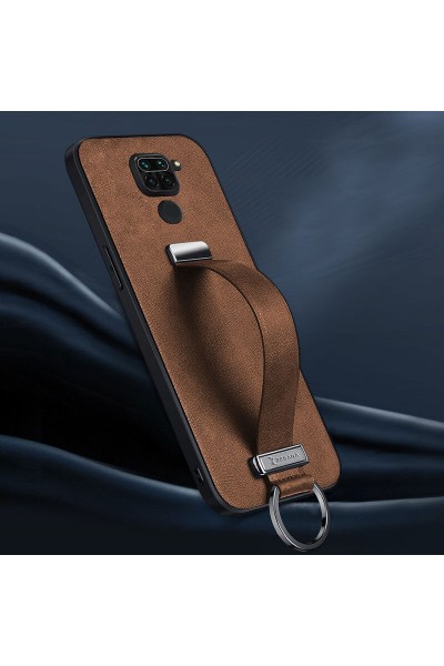 حافظة هاتف Xiaomi Redmi Note 9 Zebana Classic من الجلد باللون الأسود