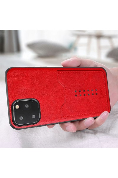 Apple - iPhone 11 Pro Max Zebana Chic Cepli Kılıf - Kırmızı