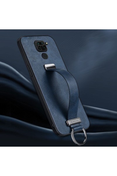 حافظة هاتف Xiaomi Redmi Note 9 Zebana Classic من الجلد باللون الأزرق الداكن