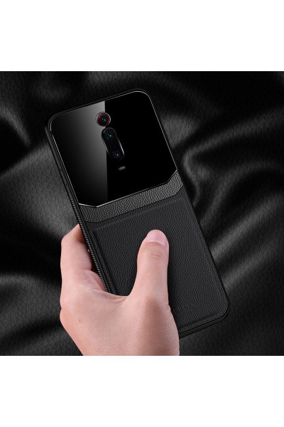 حافظة جلدية لهاتف Xiaomi Mi 9T Zebana باللون الأسود