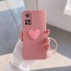 Xiaomi - Mi 10T Zebana Kalpli Love Silikon Kılıf - Rose Gold