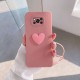 غطاء سيليكون لهاتف Xiaomi Poco X3 Love Heart وردي