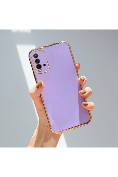 جراب هاتف Xiaomi Redmi 9T Zebana ذهبي من السيليكون أرجواني