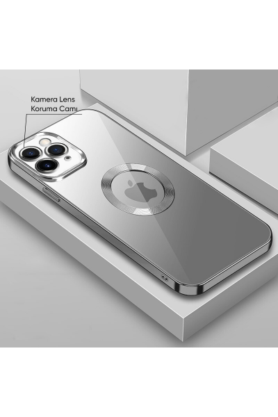 Apple - iPhone 11 Pro Max Zebana Glint Silikon Kılıf - Gri