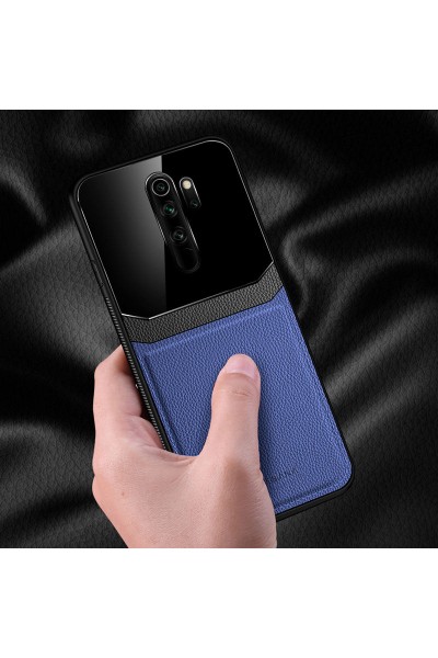 حافظة جلدية لهاتف Xiaomi Redmi Note 8 Pro Zebana باللون الأزرق الداكن