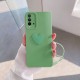 حافظة هاتف Xiaomi Redmi 9T Love Heart من السيليكون باللون الأخضر الفاتح