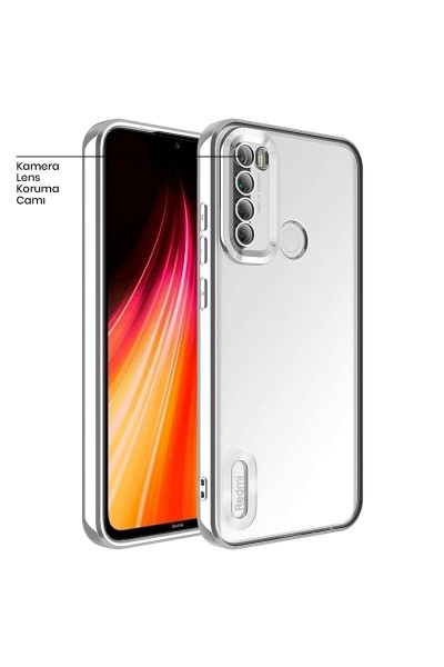 حافظة سيليكون لهاتف Xiaomi Redmi Note 8 Zebana Glint باللون الرمادي