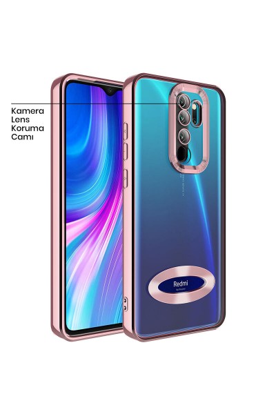 حافظة هاتف Xiaomi Redmi Note 8 Pro Zebana Glint من السيليكون باللون الذهبي الوردي