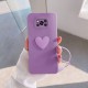 حافظة هاتف Xiaomi Poco X3 NFC Love Heart من السيليكون أرجواني