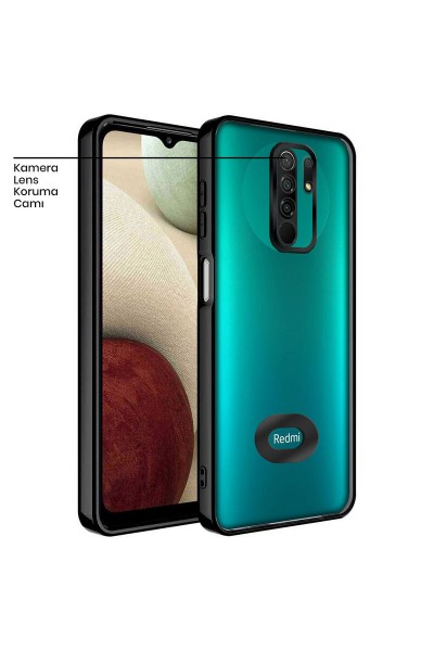 حافظة سيليكون لهاتف Xiaomi Redmi 9 Zebana Glint باللون الأسود