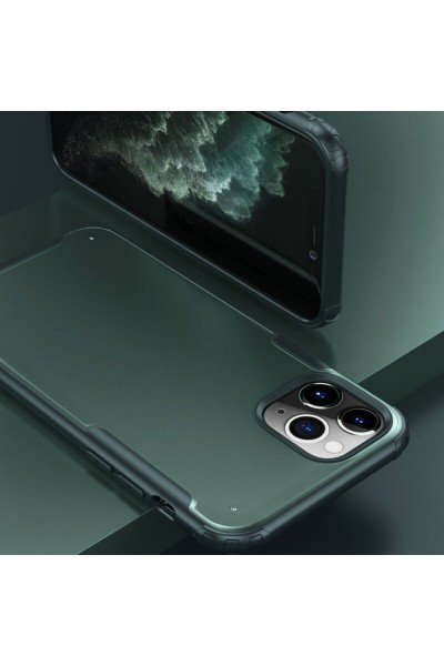 Apple - iPhone 11 Pro Max Zebana Mod Silikon Kenar Kılıf - Siyah