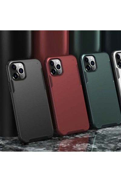 Apple - iPhone 11 Pro Max Zebana Mod Silikon Kenar Kılıf - Yeşil