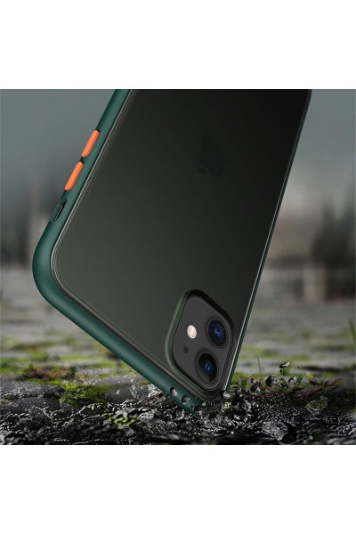 حافظة هاتف Apple iPhone 11 Pro Zebana الأنيقة ذات الحواف المصنوعة من السيليكون باللون الأصفر