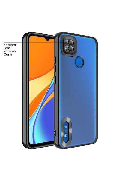 حافظة سيليكون لهاتف Xiaomi Redmi 9C Zebana Glint باللون الأسود