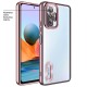 حافظة هاتف Xiaomi Redmi Note 10S Zebana Glint من السيليكون باللون الذهبي الوردي