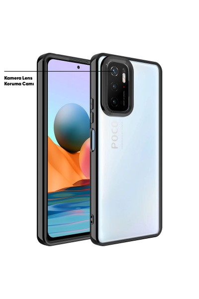 جراب هاتف Xiaomi Poco M3 Pro Zebana Glint من السيليكون باللون الأسود