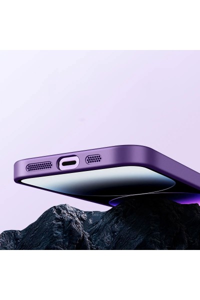 Apple - iPhone 11 Pro Zebana Lenix Rubber Kılıf (Kablosuz Şarj Destekli) - Derin Mor