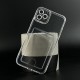 Apple - iPhone 11 Pro Max Kartlıklı Şeffaf Silikon Kılıf - Şeffaf