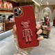 Apple - iPhone 11 Pro Max Standlı Robotix Silikon Kılıf - Rose Gold